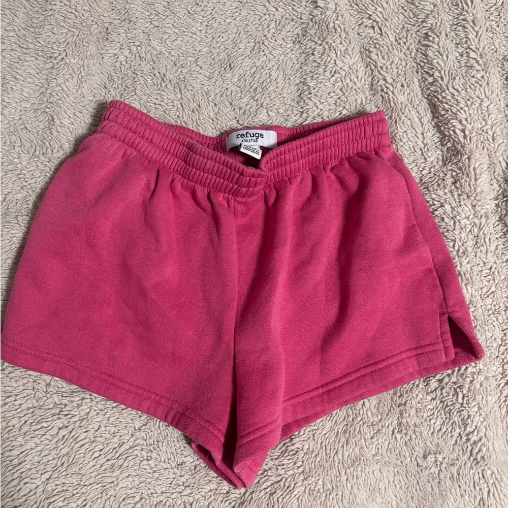 Refuge Pink Sweat Shorts